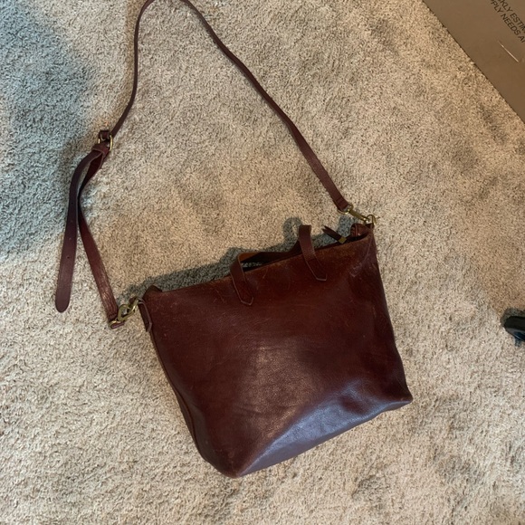 Madewell Zip Top Transport Satchel in Cabernet - Picture 11 of 13